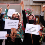 mujeres afganas en protesta