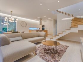 Hogar con decoracion en colores beige