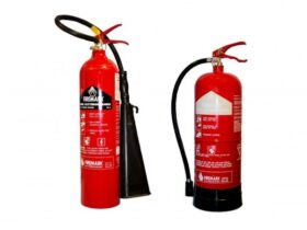 Extintores rojos