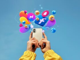 Movil con redes sociales